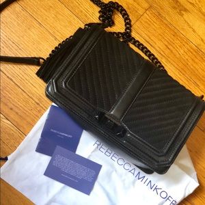 Rebecca Minkoff Chevron Quilted Love Crossbody